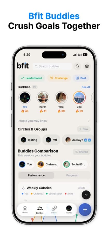 Bfit - Social Fitness app screenshot 2