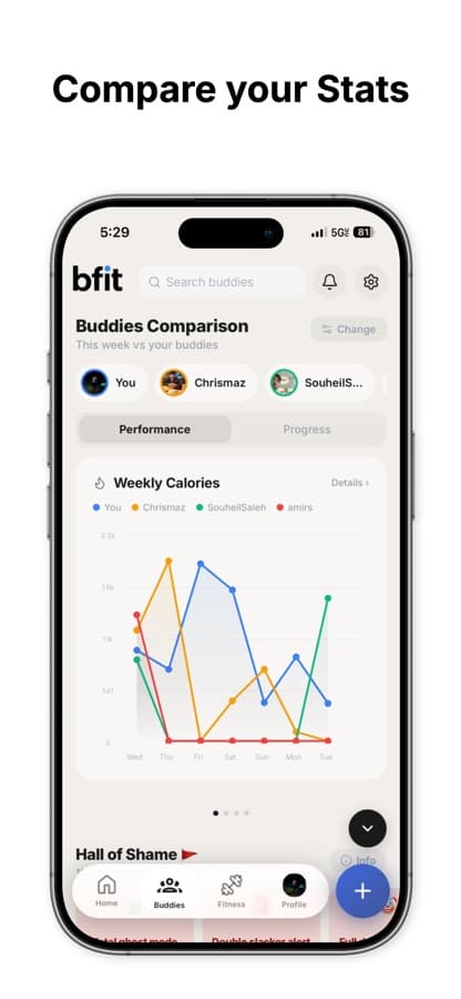 Bfit - Social Fitness app screenshot 3