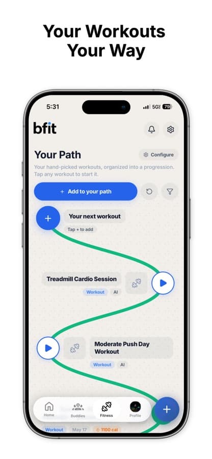 Bfit - Social Fitness app screenshot 7